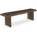 Lila Brown Dining Bench, Small